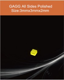 GAGG Ce scintillation crystal, GAGG Ce scintillator, GAGG Ce Crystal, Ce:Gd3Al2Ga3O12 , 3x3x2mm